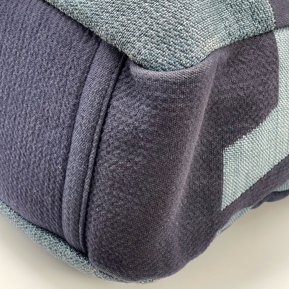 Chanel Deauville Denim Cruise Collection Large Shopper 2 Way Chain Tote Bag Rare - Picture 11 of 15